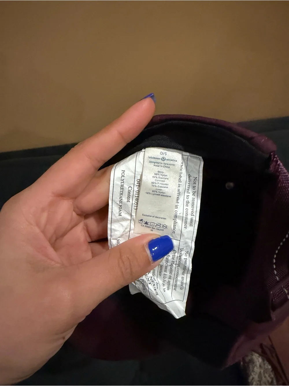Burgundy lululemon hat